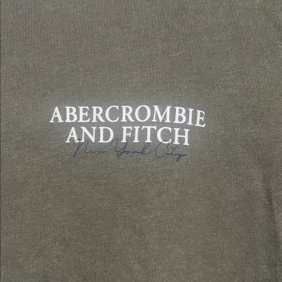 Abercrombie & Fitch Men’s Size Small Green NYC Soft Tee 100% Cotton - Picture 4 of 7